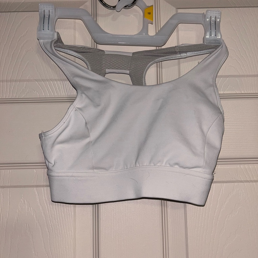 White Sports Bra